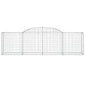 Miniatyrbillede 5 af 7: Plantekrukker - Living buede gabionkurve 3 stk. 300x50x80/100 cm galvaniseret jern