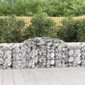 Miniatyrbillede 2 af 7: Plantekrukker - Living buede gabionkurve 3 stk. 300x50x80/100 cm galvaniseret jern