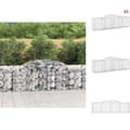 Miniatyrbillede 1 af 7: Plantekrukker - Living buede gabionkurve 3 stk. 300x50x80/100 cm galvaniseret jern