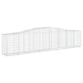 Miniatyrbillede 4 af 7: Plantekrukker - Living buede gabionkurve 7 stk. 400x50x80/100 cm galvaniseret jern