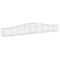 Miniatyrbillede 4 af 7: Plantekrukker - Living buede gabionkurve 2 stk. 400x50x40/60 cm galvaniseret jern