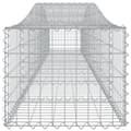 Miniatyrbillede 6 af 7: Plantekrukker - Living buede gabionkurve 2 stk. 400x50x40/60 cm galvaniseret jern