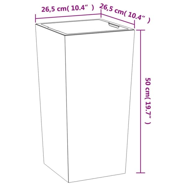 Kukkaruukut & istutuslaatikot - Living Kukkalaatikko irrotettava sisus antras 11/26,5 l PP betonityyli