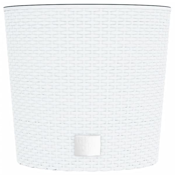Plantekrukker - Living plantekrukke 15/15,3 l udtagelig indsats PP rattanlook hvid