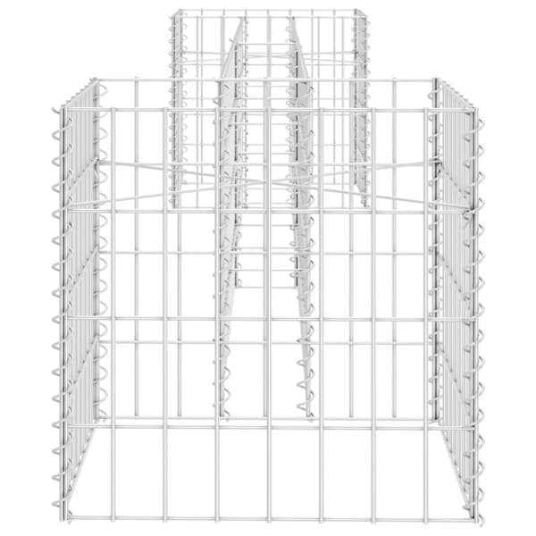 Plantekrukker - Living H-formet gabion-plantekasse 260x40x40 cm stål