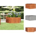 Pikkukuva 1 / 8: Kukkaruukut & istutuslaatikot - Living Korotettu kukkalaatikko ruoste 129x129x45 cm Corten teräs