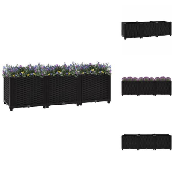 Plantekrukker - Living højbed 120x40x38 cm polypropylen