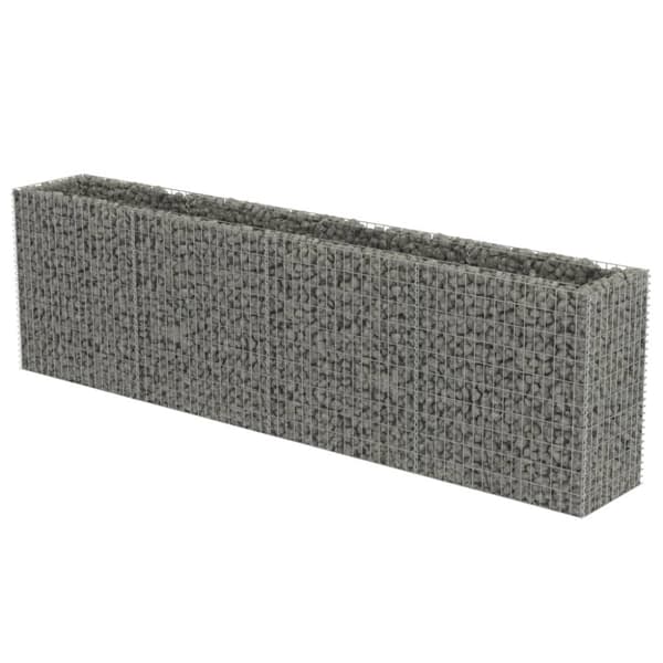 Plantekrukker - Living gabion-højbed 360x50x100 cm galvaniseret stål