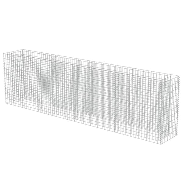 Plantekrukker - Living gabion-højbed 360x50x100 cm galvaniseret stål