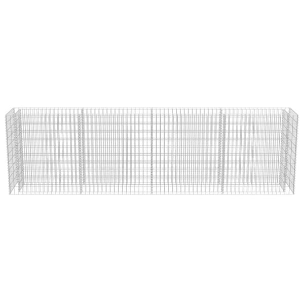 Plantekrukker - Living gabion-højbed 360x50x100 cm galvaniseret stål