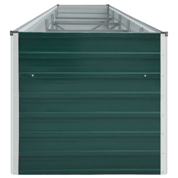 Plantekrukker - Living forhøjet plantekasse 400x80x77 cm galvaniseret stål grøn