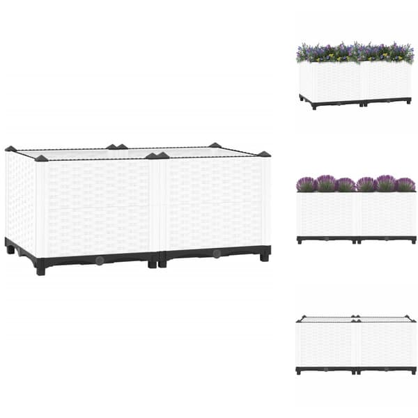 Plantekrukker - Living højbed 80x40x38 cm polypropylen
