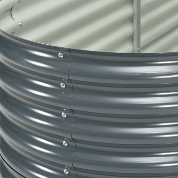 Plantekrukker - Living forhøjet plantekasse 240x80x81 cm galvaniseret stål grå