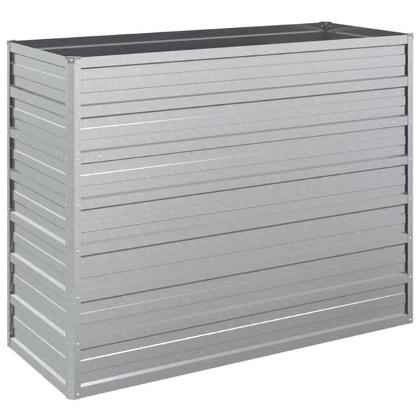 Plantekrukker - Living højbed 100x40x77 cm galvaniseret stål sølvfarvet