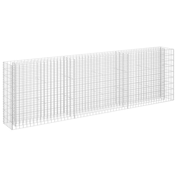 Plantekrukker - Living gabion-højbed 270x30x90 cm galvaniseret stål