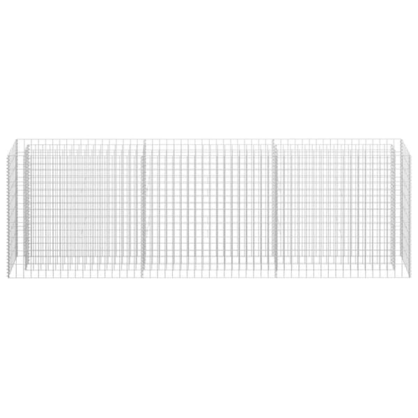 Plantekrukker - Living gabion-højbed 270x30x90 cm galvaniseret stål