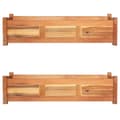 Pikkukuva 2 / 7: Kukkaruukut & istutuslaatikot - Living Puutarhan korotetut kukkalaatikot 2 kpl akaasiapuu 100x30x25 cm
