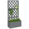 Miniatyrbillede 4 af 9: Plantekrukker - Living espalier med plantekasse 65x33x135 cm WPC grå