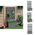 Miniatyrbillede 1 af 9: Plantekrukker - Living espalier med plantekasse 65x33x135 cm WPC grå