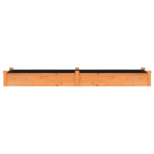 Plantekrukker - Living plantekasse med foring 240x60x25 cm massivt fyrretræ brun