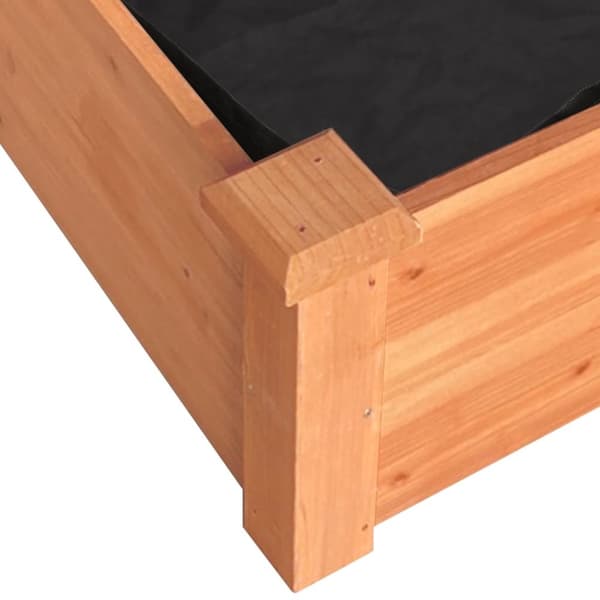 Plantekrukker - Living plantekasse med foring 240x60x25 cm massivt fyrretræ brun