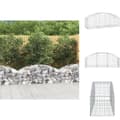 Miniatyrbillede 1 af 6: Plantekrukker - Living buet gabionkurv 150x50x40/60 cm galvaniseret jern