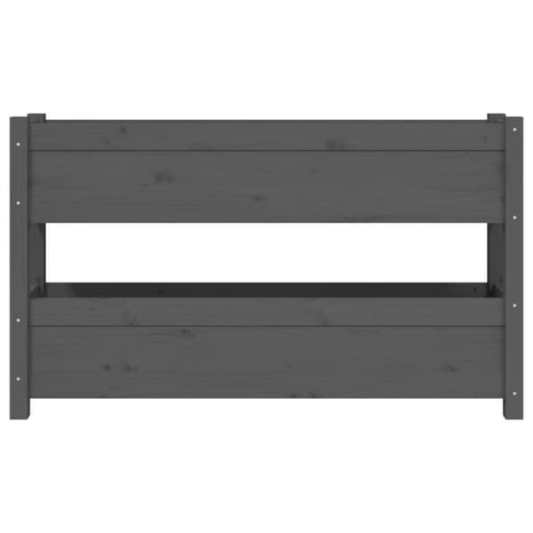 Kukkaruukut & istutuslaatikot - Living Kukkalaatikko harmaa 112x25x66 cm täysi mänty