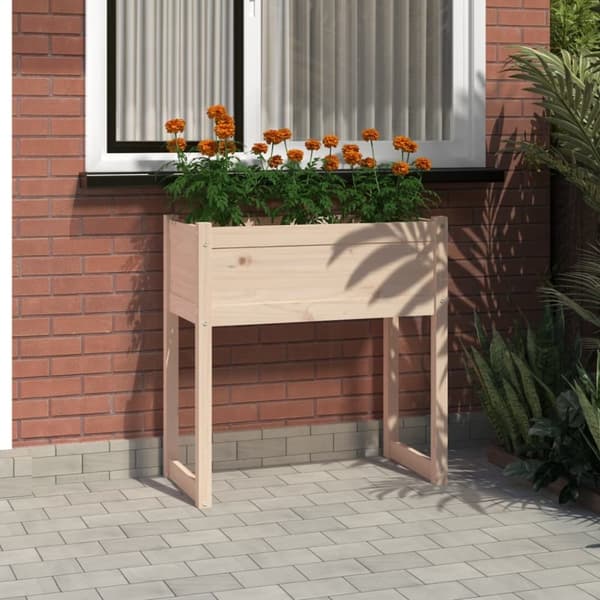 Plantekrukker - Living plantekasse 78x40x81 cm massivt fyrretræ