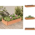 Miniatyrbillede 1 af 9: Plantekrukker - Living højbed med foring 120x60x25 cm massivt fyrretræ brun