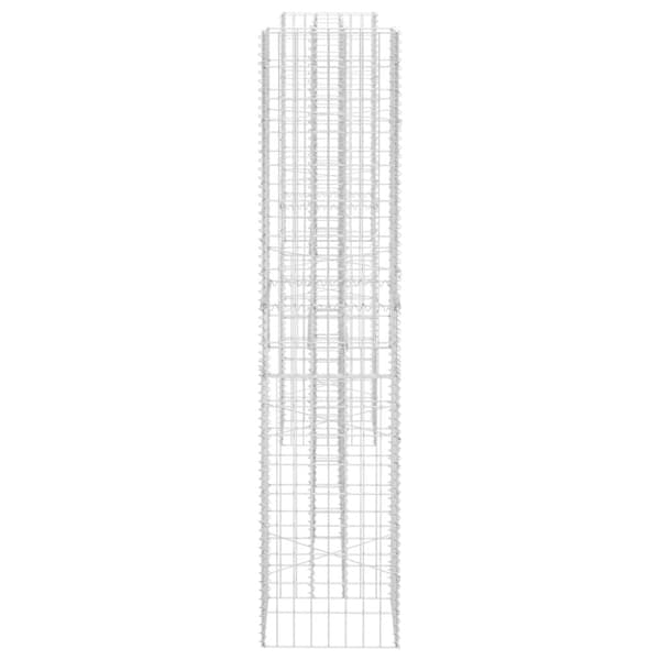 Plantekrukker - Living H-formet gabion-plantekasse 260x40x180 cm stål