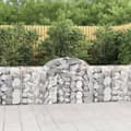 Miniatyrbillede 2 af 6: Plantekrukker - Living buet gabionkurv 200x30x80/100 cm galvaniseret jern