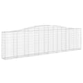 Miniatyrbillede 4 af 7: Plantekrukker - Living buede gabionkurve 2 stk. 400x30x100/120 cm galvaniseret jern