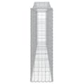 Miniatyrbillede 6 af 7: Plantekrukker - Living buede gabionkurve 2 stk. 400x30x100/120 cm galvaniseret jern