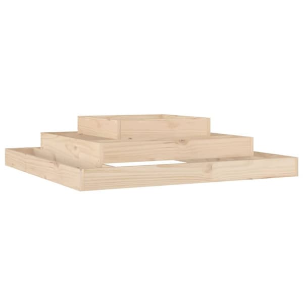 Plantekrukker - Living plantekasse 110x110x27 cm massivt fyrretræ