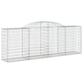 Miniatyrbillede 4 af 7: Plantekrukker - Living buede gabionkurve 3 stk. 300x50x100/120 cm galvaniseret jern