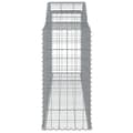 Miniatyrbillede 6 af 7: Plantekrukker - Living buede gabionkurve 3 stk. 300x50x100/120 cm galvaniseret jern