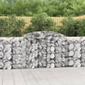 Miniatyrbillede 2 af 7: Plantekrukker - Living buede gabionkurve 3 stk. 300x50x100/120 cm galvaniseret jern