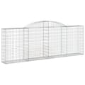Miniatyrbillede 4 af 7: Plantekrukker - Living buede gabionkurve 3 stk. 300x30x100/120 cm galvaniseret jern