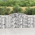 Miniatyrbillede 2 af 7: Plantekrukker - Living buede gabionkurve 3 stk. 300x30x100/120 cm galvaniseret jern