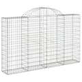Miniatyrbillede 3 af 6: Plantekrukker - Living buet gabionkurv 200x30x120/140 cm galvaniseret jern