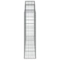 Miniatyrbillede 5 af 6: Plantekrukker - Living buet gabionkurv 200x30x120/140 cm galvaniseret jern
