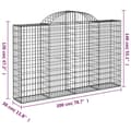 Miniatyrbillede 6 af 6: Plantekrukker - Living buet gabionkurv 200x30x120/140 cm galvaniseret jern