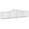 Miniatyrbillede 4 af 7: Plantekrukker - Living buede gabionkurve 3 stk. 300x50x60/80 cm galvaniseret jern