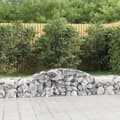 Pikkukuva 2 / 7: Kukkaruukut & istutuslaatikot - Living Kaarevat kivikorit 2 kpl 300x50x40/60 cm galvanoitu rauta