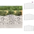 Miniatyrbillede 1 af 7: Plantekrukker - Living buede gabionkurve 6 stk. 200x50x100/120 cm galvaniseret jern