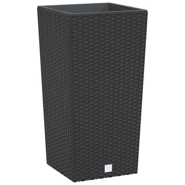Plantekrukker - Living plantekrukke 11/26,5 l udtagelig indsats PP rattanlook antracit