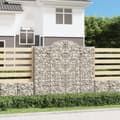 Miniatyrbillede 2 af 6: Plantekrukker - Living buet gabionkurv 200x50x180/200 cm galvaniseret jern