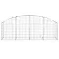 Miniatyrbillede 4 af 6: Plantekrukker - Living buet gabionkurv 200x50x60/80 cm galvaniseret jern