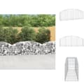 Miniatyrbillede 1 af 6: Plantekrukker - Living buet gabionkurv 200x50x60/80 cm galvaniseret jern