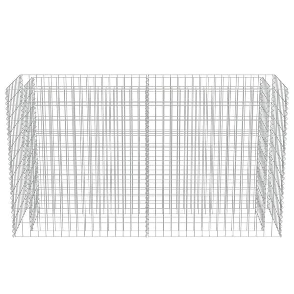 Plantekrukker - Living gabion-højbed 180x50x100 cm galvaniseret stål